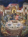 Mystical Supper - 14th c. Vatopaidi Monastery - (11G01)