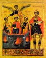 Three Youths with Daniel - 16th c. Dionysiou Monastery - (1TY10)