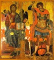 St. George (w/Christ) - 17th c. Cretan - (1GE15)
