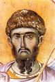 St. Theodore Tyron (detail) - 14th c. Panselinos - (1TH20)
